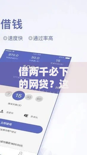 借两千必下的网贷?这6个APP容易借款1万块的平台值得一试 借两千必下的网贷?这6个APP容易借款1万块的平台值得一试