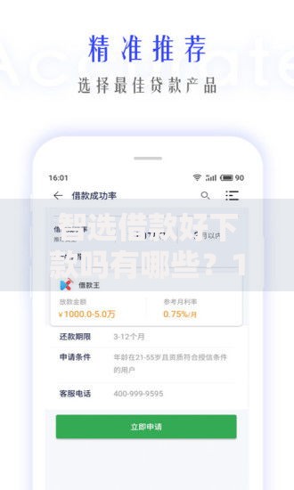 智选借款好下款吗有哪些？10个不看征信小额借钱的口子推荐给你