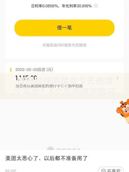 美团借钱能借多少天选哪个平台?5个车抵押贷款平台推荐 美团借钱能借多少天选哪个平台?5个车抵押贷款平台推荐