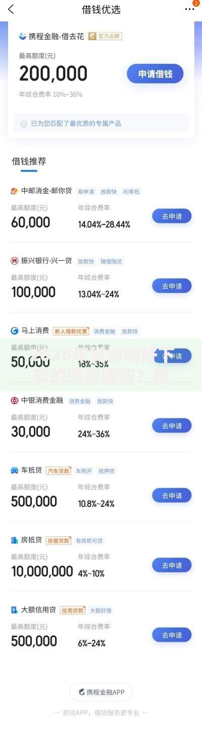 2026年贷你嗨好下款的吗有哪些？推荐8个容易下款的平台