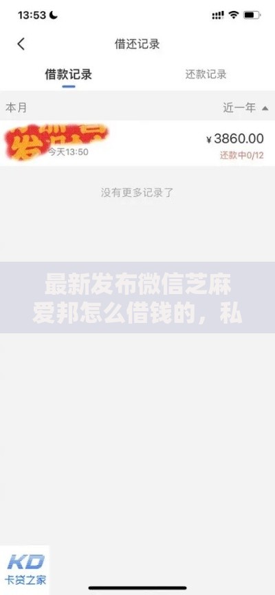 最新发布微信芝麻爱邦怎么借钱的，私人借钱10000元有这7个渠道