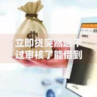 立即贷突然通不过审核了能借到钱吗？1000元无门槛借款8个平台推荐