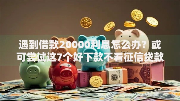 遇到借款20000利息怎么办？或可尝试这7个好下款不看征信贷款平台