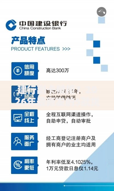 建行副卡被拒？2026年最新发的5款贷款口子