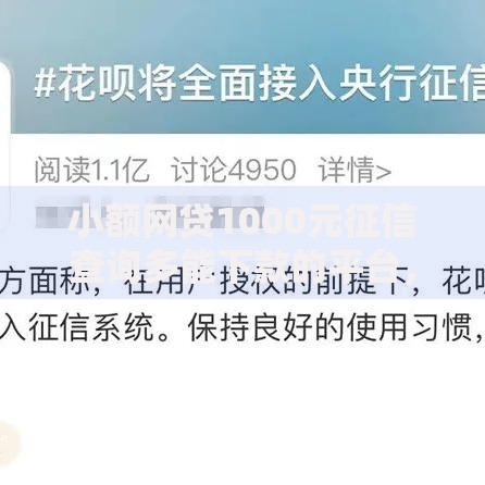 小额网贷1000元征信查询多能下款的平台，微信和支付宝借钱哪个好的7个平台介绍
