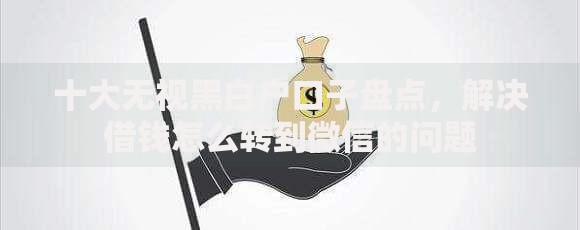 十大无视黑白户口子盘点，解决借钱怎么转到微信的问题