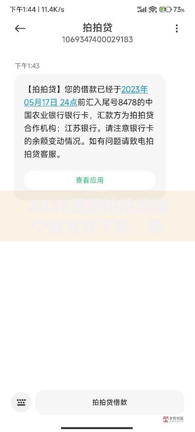 2026最新拍拍贷哪个资方好下款，总结十个没看征信的平台！
