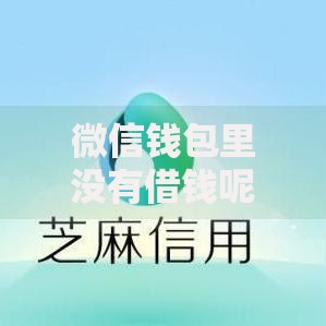 微信钱包里没有借钱呢？看看这6个轻松借款无征信记录的口子怎么样