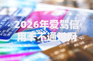 2026年爱驾信用卡不通过网友分享的7个黑户包下的口子我觉得不错！