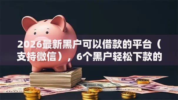2026最新黑户可以借款的平台（支持微信），6个黑户轻松下款的口子无私分享