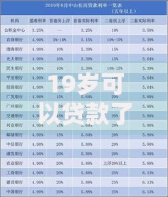 19岁可以贷款了吗？盘点5个在平台贷款利息低又安全给你参考
