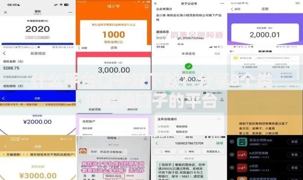 什么平台口子好下款？分享8个类似高炮口子的平台