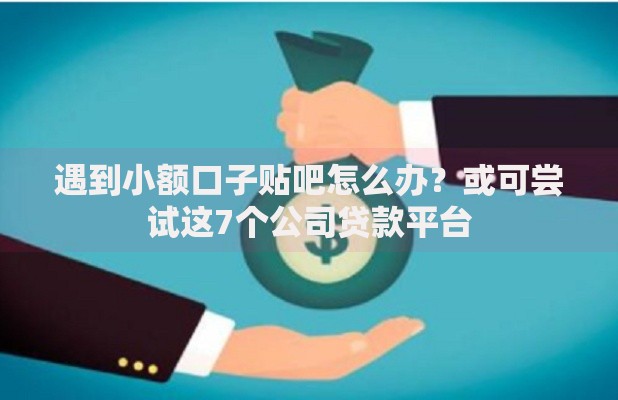 遇到小额口子贴吧怎么办？或可尝试这7个公司贷款平台