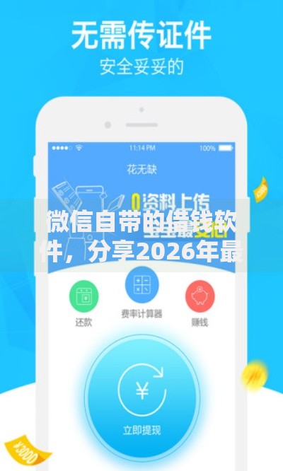 微信自带的借钱软件，分享2026年最新7个在校大学生贷款平台