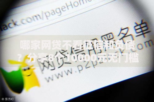 哪家网贷不看征信和负债？分享8个10000元无门槛私借平台