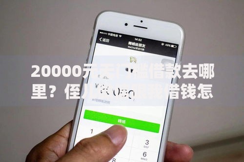 20000元无门槛借款去哪里？侄儿微信跟我借钱怎么办看这5个平台