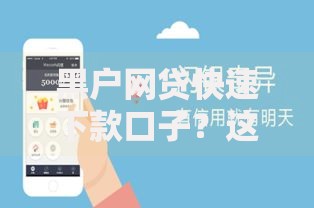 黑户网贷快速下款口子？这8个借钱容易的平台值得一试