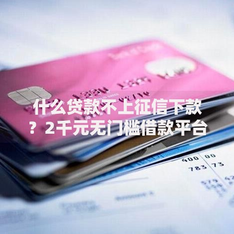 什么贷款不上征信下款？2千元无门槛借款平台推荐，6个网贷平台靠谱盘点