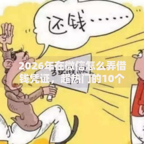 2026年在微信怎么弄借钱凭证，超热门的10个征信黑查询多网贷多负债高还能百分百下款的推荐