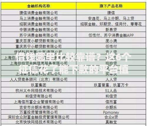 借钱哪里比较靠谱？这6个征信花了能下款的平台值得一试