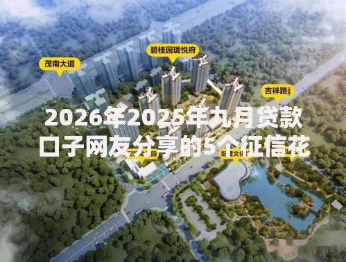 2026年2025年九月贷款口子网友分享的5个征信花了还可以借钱的平台我觉得不错！