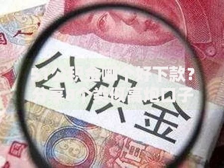 51公积金哪个好下款？分享8个类似高炮口子的平台