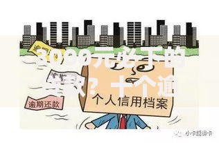 3000元必下的贷款？十个逾期也不怕的无视黑户秒下的口子