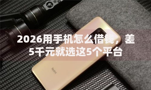2026用手机怎么借钱，差5千元就选这5个平台