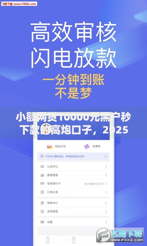 小额网贷10000元黑户秒下款的高炮口子，2025好下的贷款口子的5个平台介绍