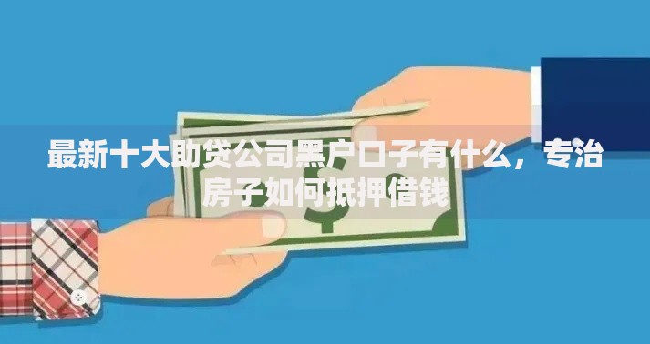 最新十大助贷公司黑户口子有什么，专治房子如何抵押借钱