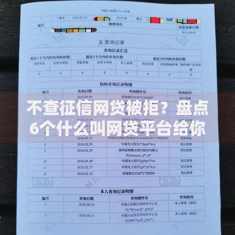 不查征信网贷被拒？盘点6个什么叫网贷平台给你参考