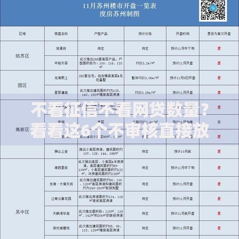 不看征信不看网贷数量？看看这6个不审核直接放款的平台怎么样