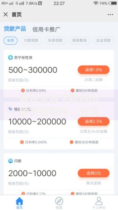有什么好下款的小额贷款软件，分享2026年最新6个黑户100%能下款的平台