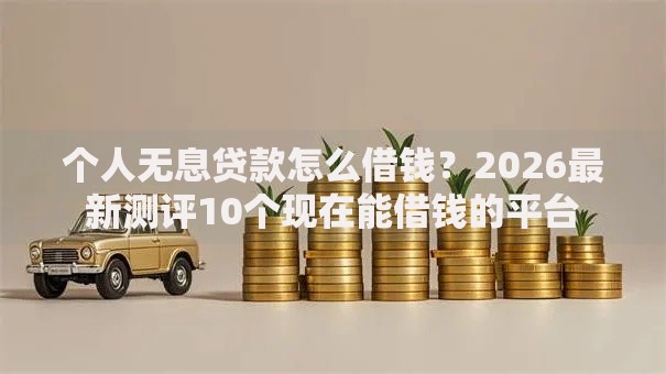 个人无息贷款怎么借钱？2026最新测评10个现在能借钱的平台