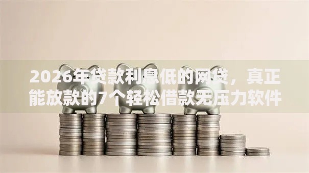 2026年贷款利息低的网贷，真正能放款的7个轻松借款无压力软件推荐