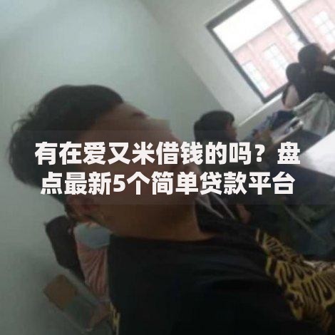 有在爱又米借钱的吗？盘点最新5个简单贷款平台