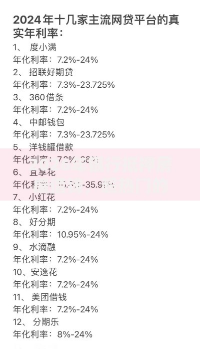 2026年银行抵押房屋借钱，超热门的10个网贷都平台推荐