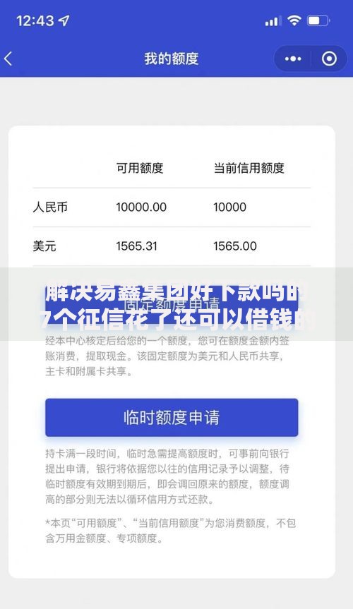 解决易鑫集团好下款吗的7个征信花了还可以借钱的平台分享