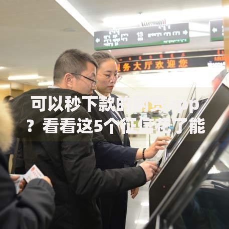 可以秒下款的网贷app？看看这5个征信花了能借500到1000的口子怎么样