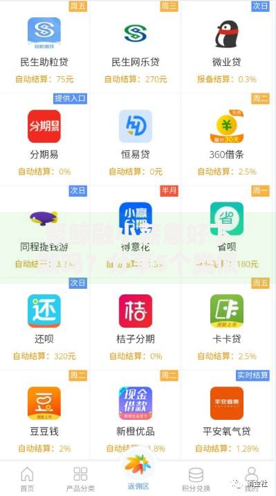 聚鲸融小薪意好下款吗？分享5个类似高炮口子的平台