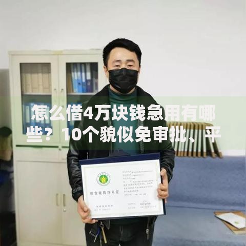 怎么借4万块钱急用有哪些？10个貌似免审批、平台能借钱合集