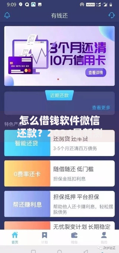 怎么借钱软件微信还款？2026最新测评10个征信黑查询多网贷多负债高还能百分百下款的