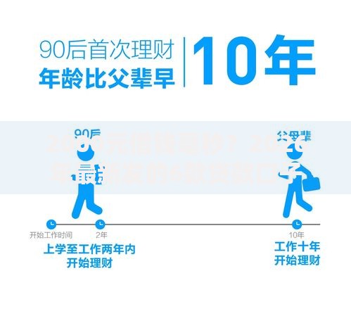 2000元借钱毫秒？2026年最新发的6款贷款口子