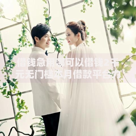 借钱急用哪可以借钱2千元无门槛本月借款平台力荐！分享小额网贷口子2千元无门槛借款