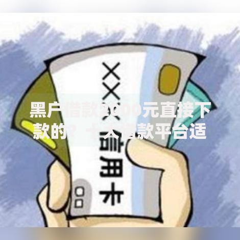 黑户借款2000元直接下款的？十大借款平台适合黑户下款推荐
