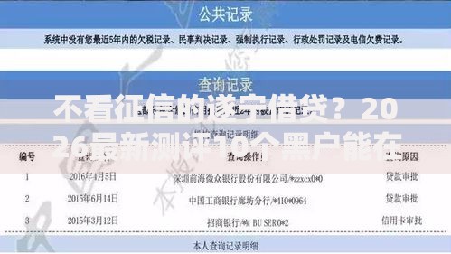 不看征信的遂宁借贷?2026最新测评10个黑户能在借款平台借到钱 不看征信的遂宁借贷?2026最新测评10个黑户能在借款平台借到钱