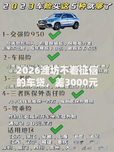 2026潍坊不看征信的车贷,差3000元就选这5个平台 2026潍坊不看征信的车贷,差3000元就选这5个平台