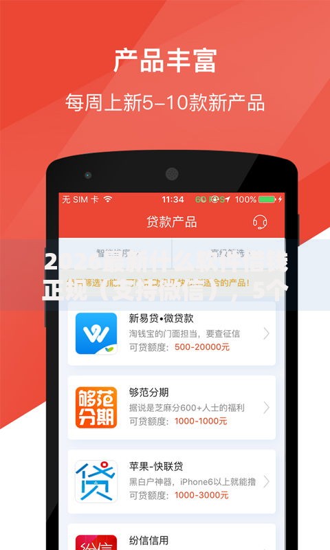 2026最新什么软件借钱正规（支持微信），5个都贷款平台无私分享