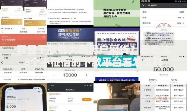 容易下款的大额黑户网贷?看看这8个不征信的下款平台看怎么样 容易下款的大额黑户网贷?看看这8个不征信的下款平台看怎么样