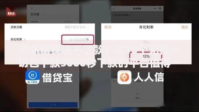 欢乐借钱还不了款?这10个无视一切包下款5000秒下款的平台值得一试 欢乐借钱还不了款?这10个无视一切包下款5000秒下款的平台值得一试